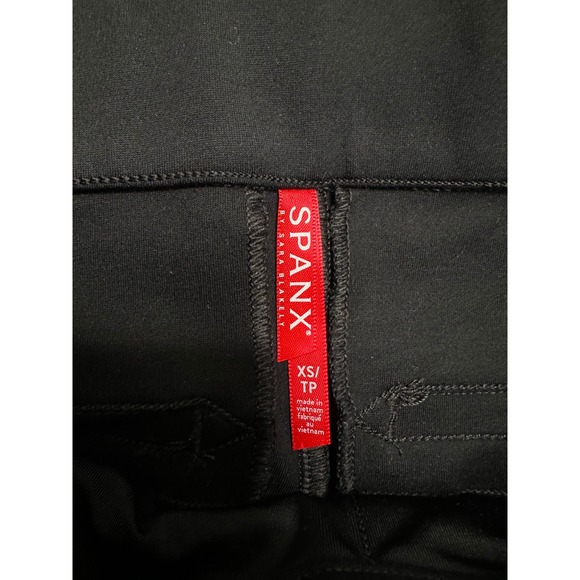Spanx The Perfect Pant Slim Straight Black Ponte Pull On Trousers Womens XS - Picture 6 of 8